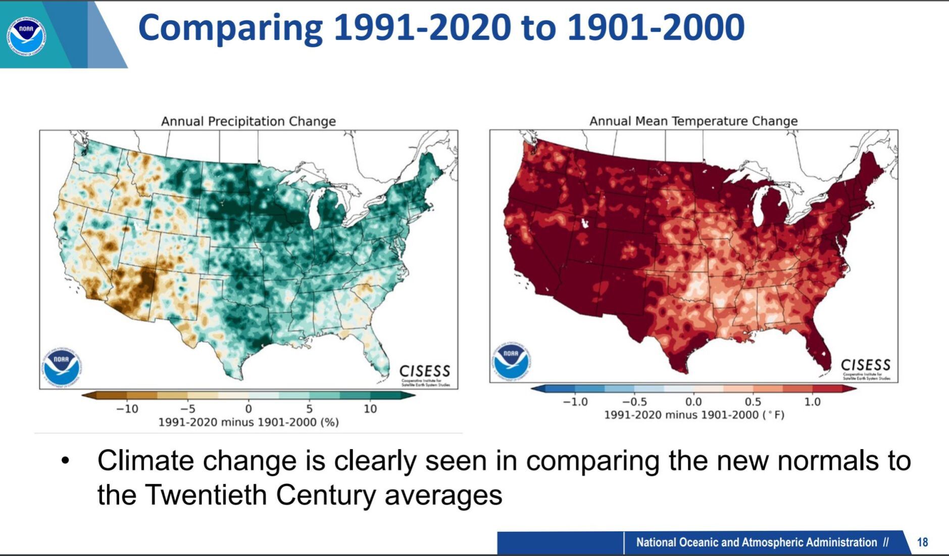 1991 to 2020 as opposed to 1901 to 2000